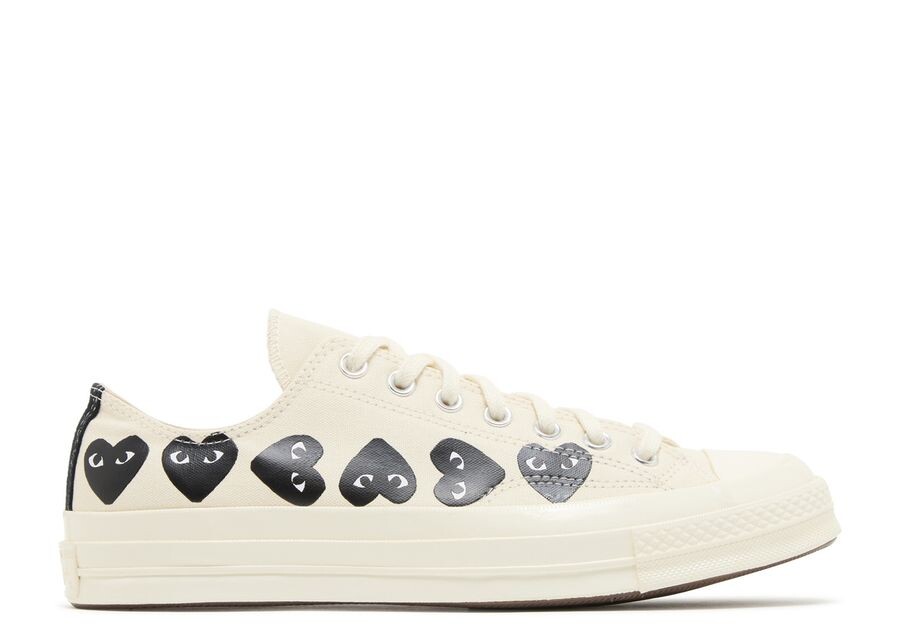 Кроссовки Converse Comme Des Garçons Play X Chuck 70 Low 'Multi Heart - Milk Black', кремовый
Кроссовки Converse Comme Des Garçons Play X Chuck 70 Low 'Multi Heart - Milk Black', кремовый