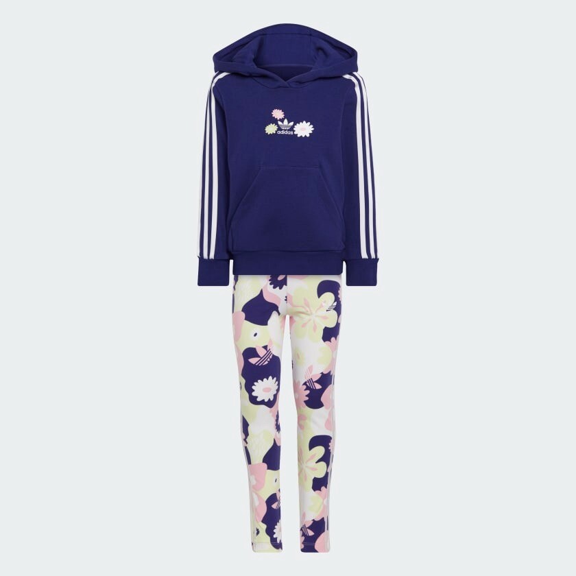 Детский комплект Adidas Originals Flower Print Hoodie And Tights, 2 предмета, синий/мультиколор
Детский комплект Adidas Originals Flower Print Hoodie And Tights, 2 предмета, синий/мультиколор