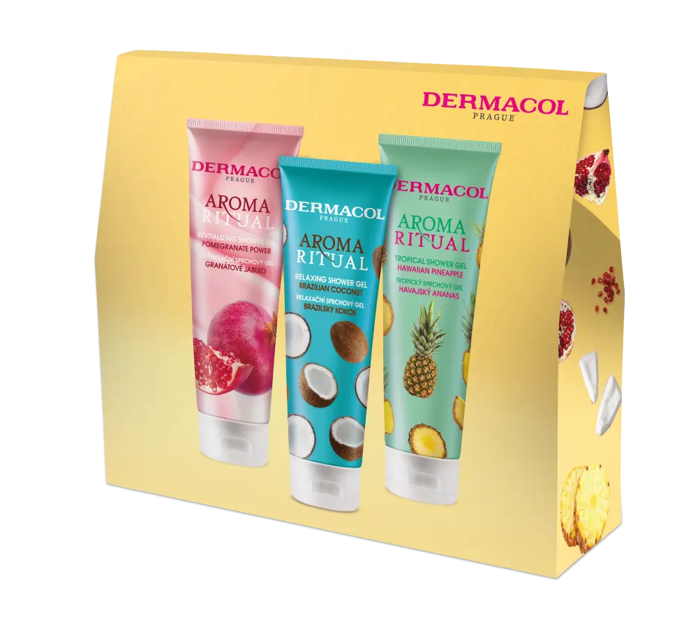 Dermacol Aroma Ritual набор: гель для душа бразильский кокос, 250 мл + гель для душа гавайский ананас, 250 мл + гель для душа гранат, 250 мл
Dermacol Aroma Ritual набор: гель для душа бразильский кокос, 250 мл + гель для душа гавайский ананас, 250 мл + гель для душа гранат, 250 мл