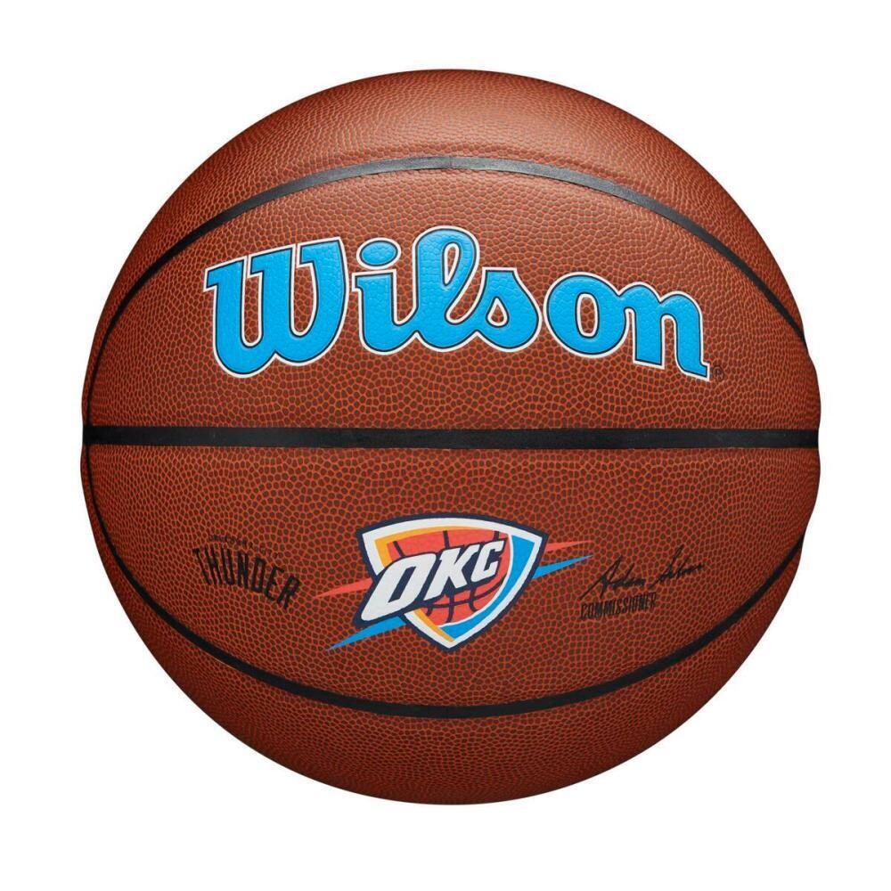 Баскетбол Оклахома-Сити Тандер NBA Team Alliance WILSON, коричневый/коричневый/небесно-голубой
Баскетбол Оклахома-Сити Тандер NBA Team Alliance WILSON, коричневый/коричневый/небесно-голубой