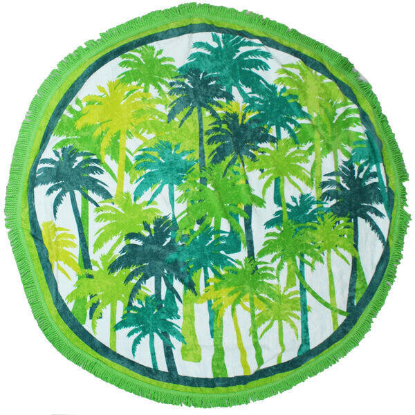 Полотенце пляжное круглое Summer Tropical 150см 340г/м², хлопок LE COMPTOIR DE LA PLAGE, зеленый / светло-зеленый / белый
Полотенце пляжное круглое Summer Tropical 150см 340г/м², хлопок LE COMPTOIR DE LA PLAGE, зеленый / светло-зеленый / белый