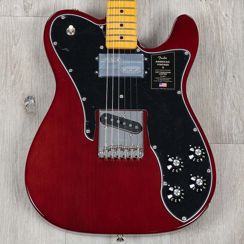 Fender Limited Edition American Vintage II 1977 Telecaster Custom Guitar, Belly Cut, Maple, Wine 0170632815
Fender Limited Edition American Vintage II 1977 Telecaster Custom Guitar, Belly Cut, Maple, Wine 0170632815