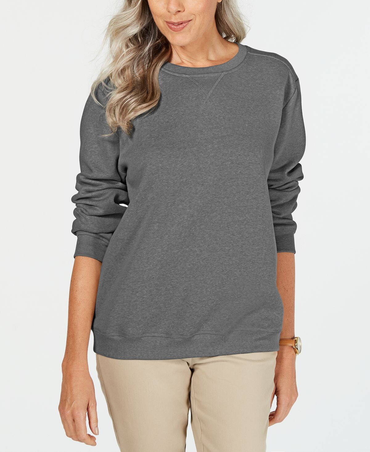 Толстовка petite из флиса с круглым вырезом, созданная для macy's Karen Scott, мульти
Толстовка petite из флиса с круглым вырезом, созданная для macy's Karen Scott, мульти
