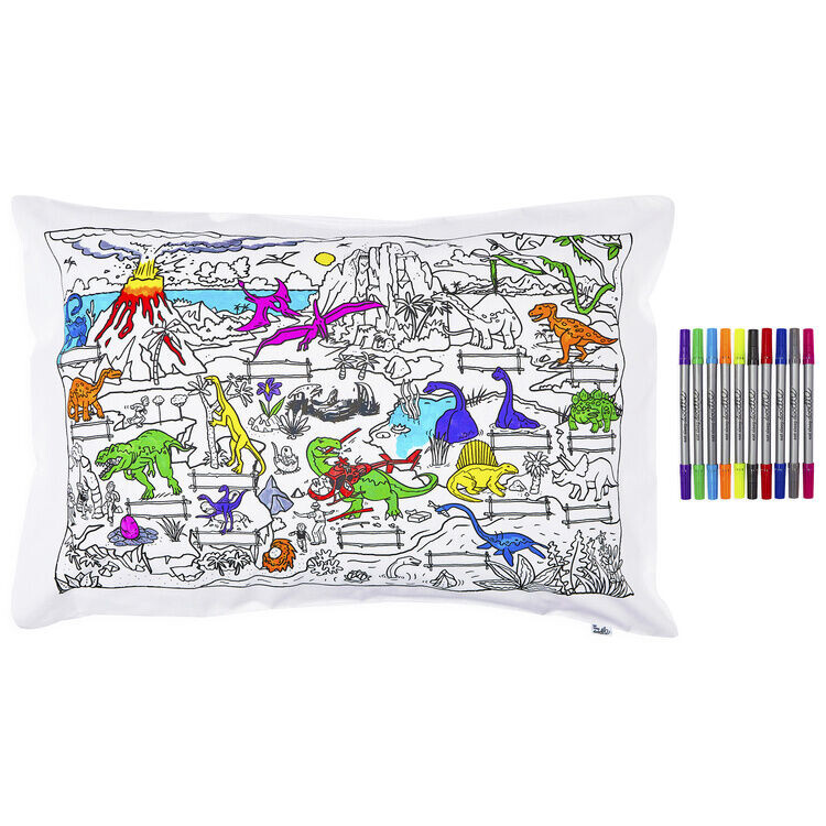 Eatsleepdoodle комплект: наволочка для рисования динозавров 1 шт + фломастеры 10 шт.
Eatsleepdoodle комплект: наволочка для рисования динозавров 1 шт + фломастеры 10 шт.