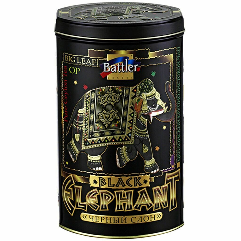 Чай BATTLER Черный цейлонский Black Elephant OP рассыпной черный чай в металлической банке 200г
Чай BATTLER Черный цейлонский Black Elephant OP рассыпной черный чай в металлической банке 200г