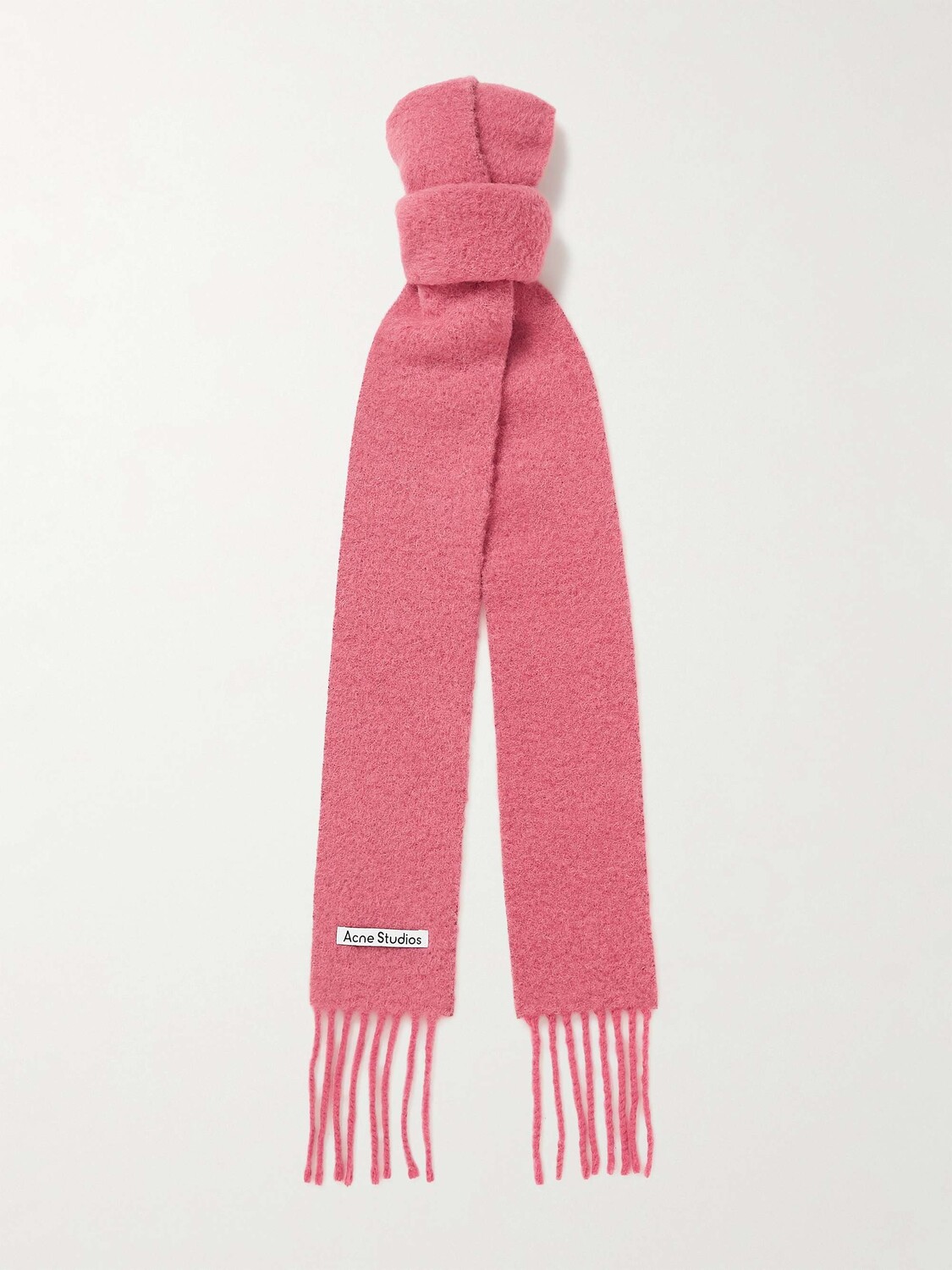 Шарф из шерсти альпаки с бахромой и аппликацией логотипа Vesuvio ACNE STUDIOS, розовый
Шарф из шерсти альпаки с бахромой и аппликацией логотипа Vesuvio ACNE STUDIOS, розовый