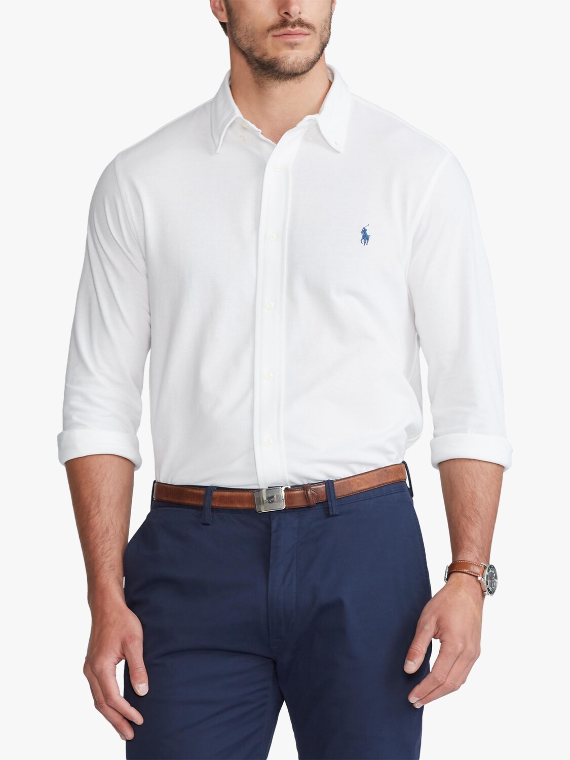 Рубашка из хлопковой сетки с длинными рукавами Polo Ralph Lauren Big & Tall, белая
Рубашка из хлопковой сетки с длинными рукавами Polo Ralph Lauren Big & Tall, белая