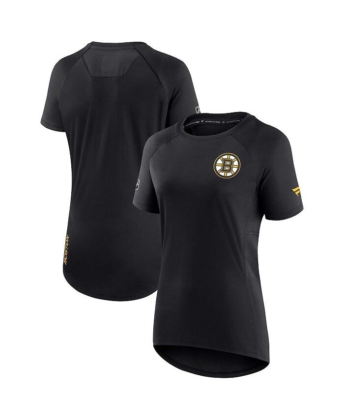 Черная женская фирменная футболка Boston Bruins Authentic Pro Rink Raglan Tech Fanatics, цвет Black
Черная женская фирменная футболка Boston Bruins Authentic Pro Rink Raglan Tech Fanatics, цвет Black