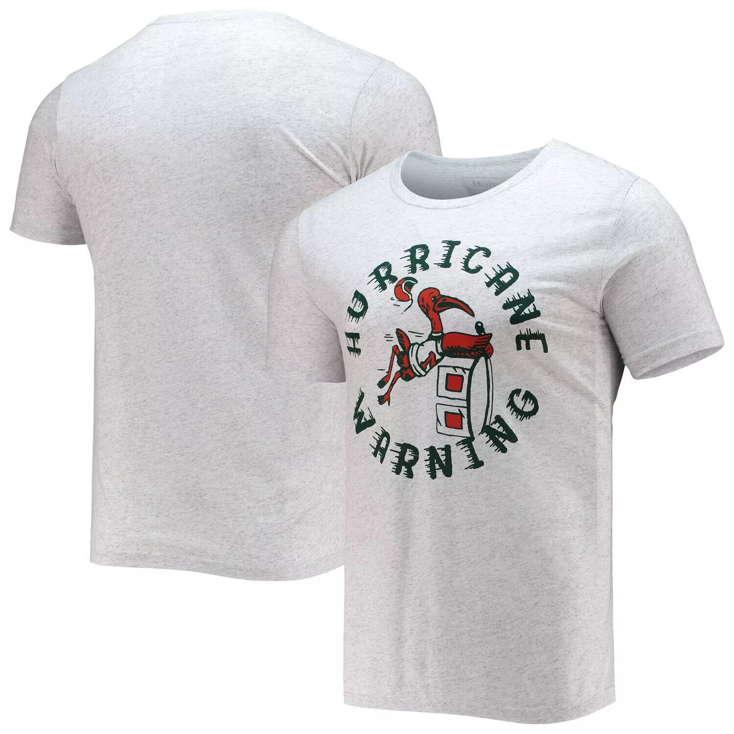 Мужская футболка Homefield Heathered Grey Miami Hurricanes, винтажная футболка с предупреждением об урагане
Мужская футболка Homefield Heathered Grey Miami Hurricanes, винтажная футболка с предупреждением об урагане