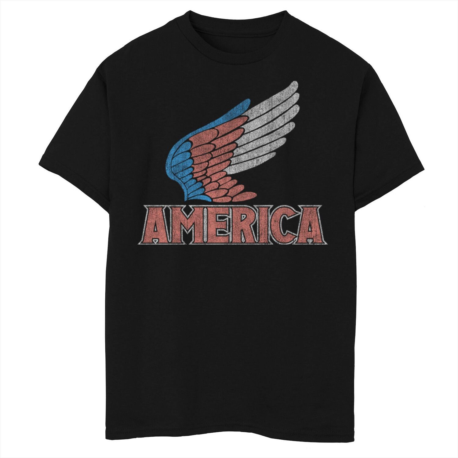 Красная, белая и синяя футболка с рисунком «Wings America» для мальчиков 8–20 лет Americana Licensed Character
Красная, белая и синяя футболка с рисунком «Wings America» для мальчиков 8–20 лет Americana Licensed Character