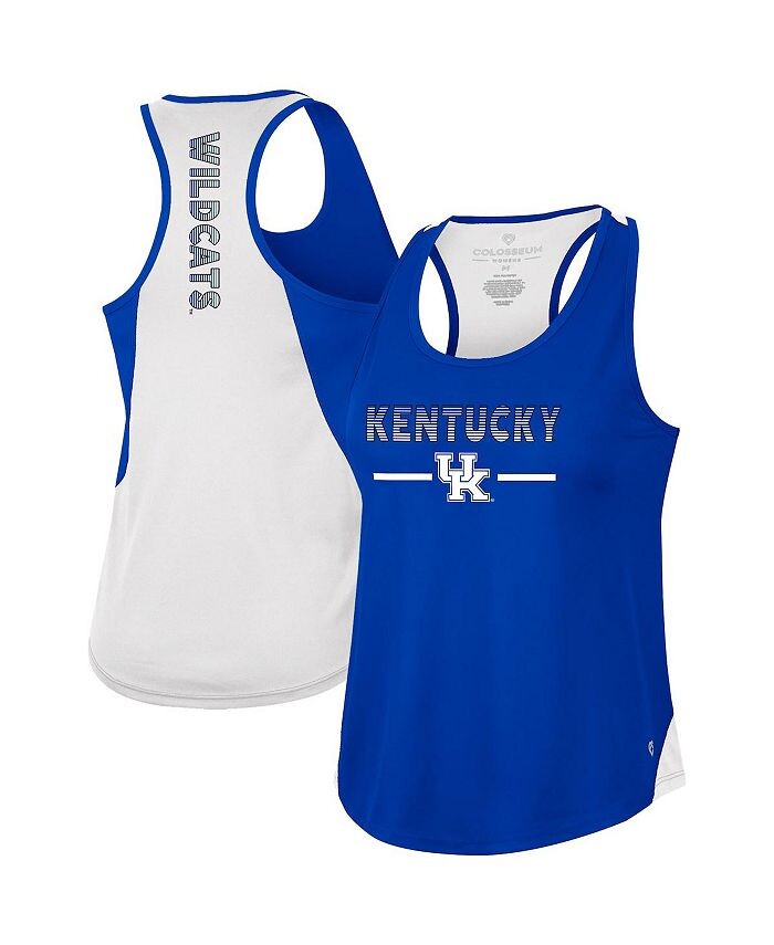 Женская майка Royal Kentucky Wildcats Sachs 2-Hit с овальным вырезом и открытой спиной Colosseum, синий
Женская майка Royal Kentucky Wildcats Sachs 2-Hit с овальным вырезом и открытой спиной Colosseum, синий