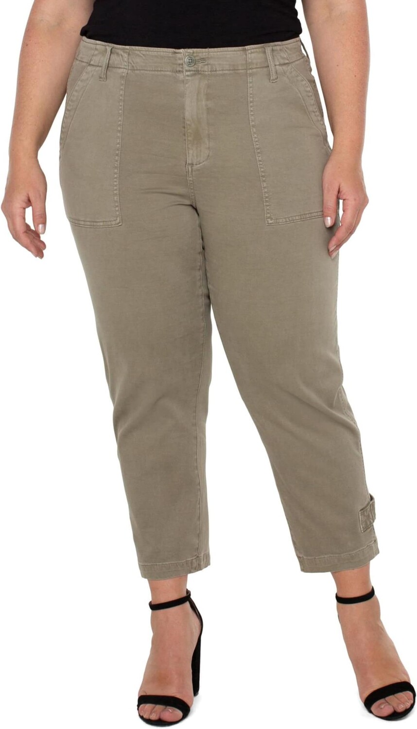 Брюки Liverpool Los Angeles Plus Size Utility Crop Cargo with Cinched Leg, цвет Pewter Green
Брюки Liverpool Los Angeles Plus Size Utility Crop Cargo with Cinched Leg, цвет Pewter Green