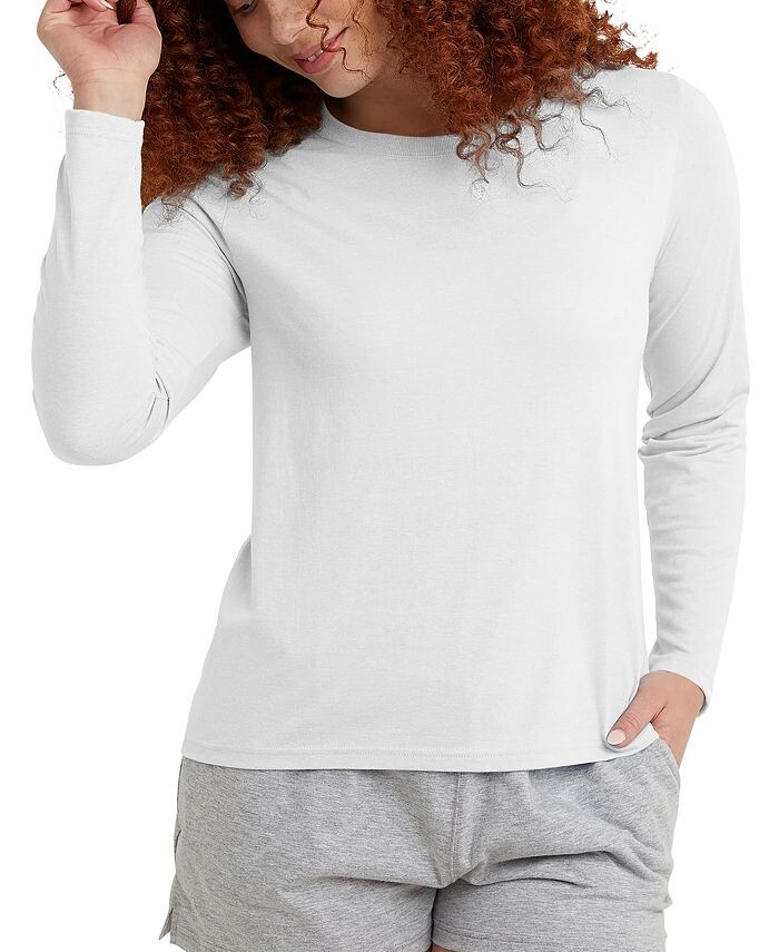 Женская классическая футболка Originals Triblend с длинным рукавом Hanes, слоновая кость/кремовый, Бежевый
Женская классическая футболка Originals Triblend с длинным рукавом Hanes, слоновая кость/кремовый, Бежевый