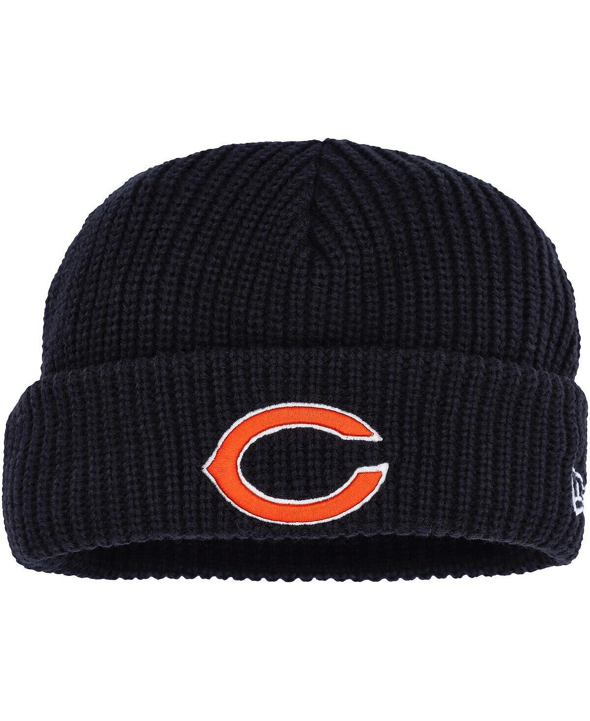 Мужская темно-синяя вязаная шапка с манжетами Chicago Bears Fisherman Skully New Era
Мужская темно-синяя вязаная шапка с манжетами Chicago Bears Fisherman Skully New Era
