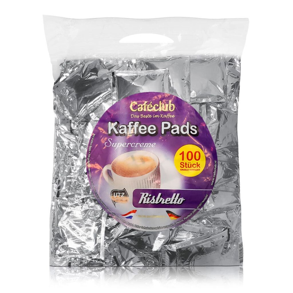 Cafeclub Кофейные подушечки Ristretto Super Cream Mega Bag, 100 шт. (1 шт. в упаковке)
Cafeclub Кофейные подушечки Ristretto Super Cream Mega Bag, 100 шт. (1 шт. в упаковке)