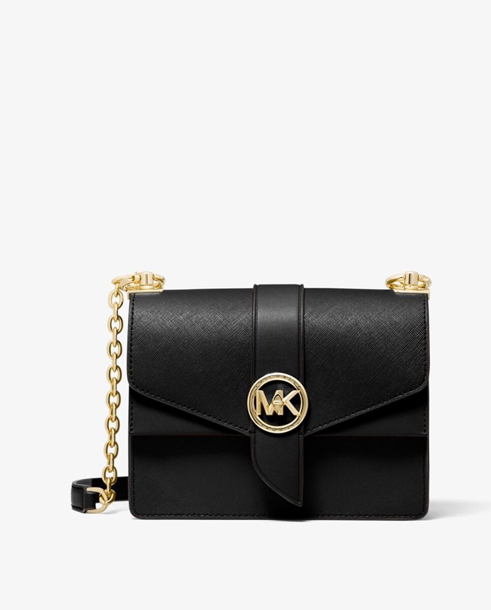 Черная женская кожаная сумка через плечо Greenwich Michael Michael Kors, черный
Черная женская кожаная сумка через плечо Greenwich Michael Michael Kors, черный