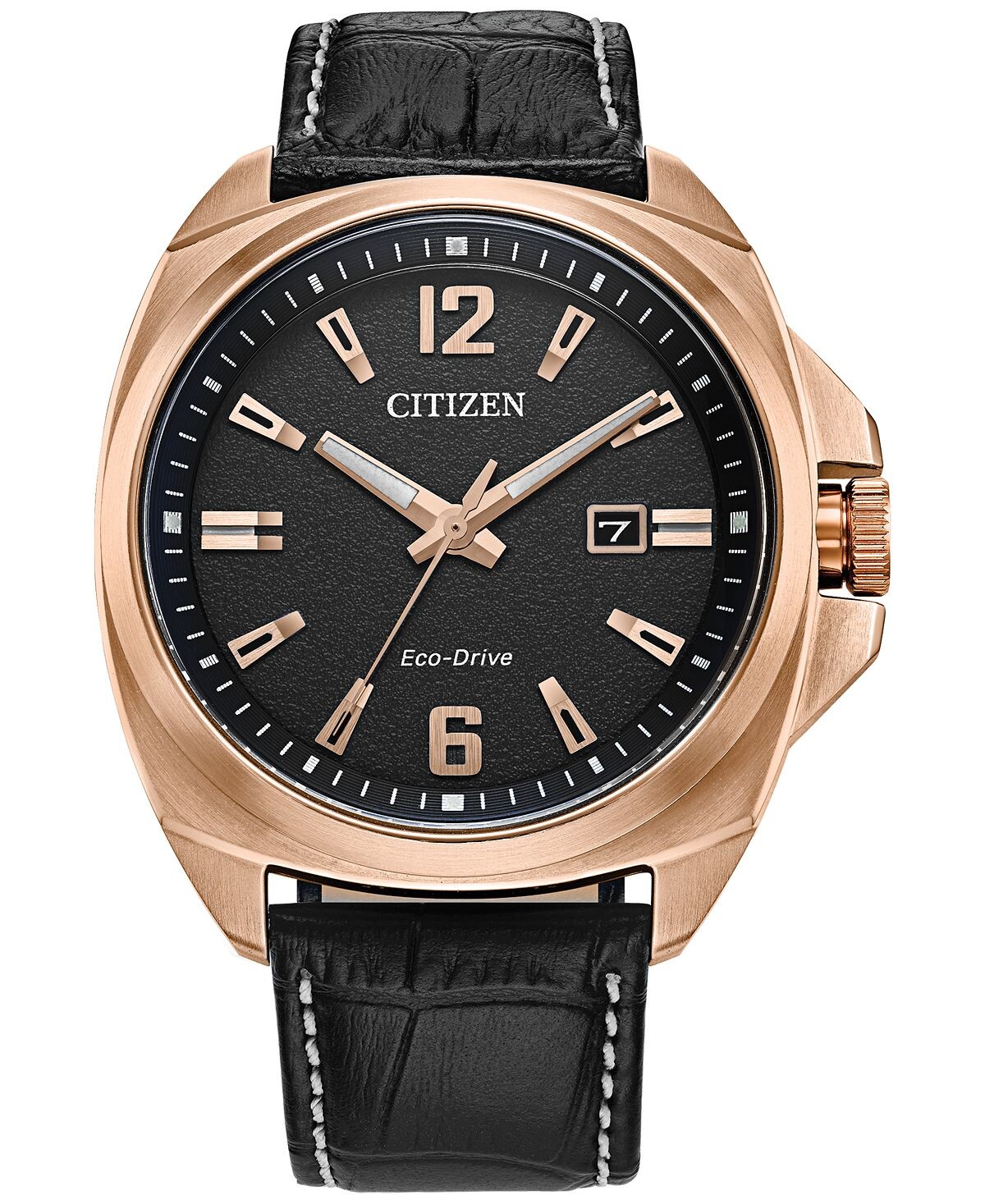 Eco-Drive Мужские спортивные роскошные часы с черным кожаным ремешком, 42 мм Citizen
Eco-Drive Мужские спортивные роскошные часы с черным кожаным ремешком, 42 мм Citizen