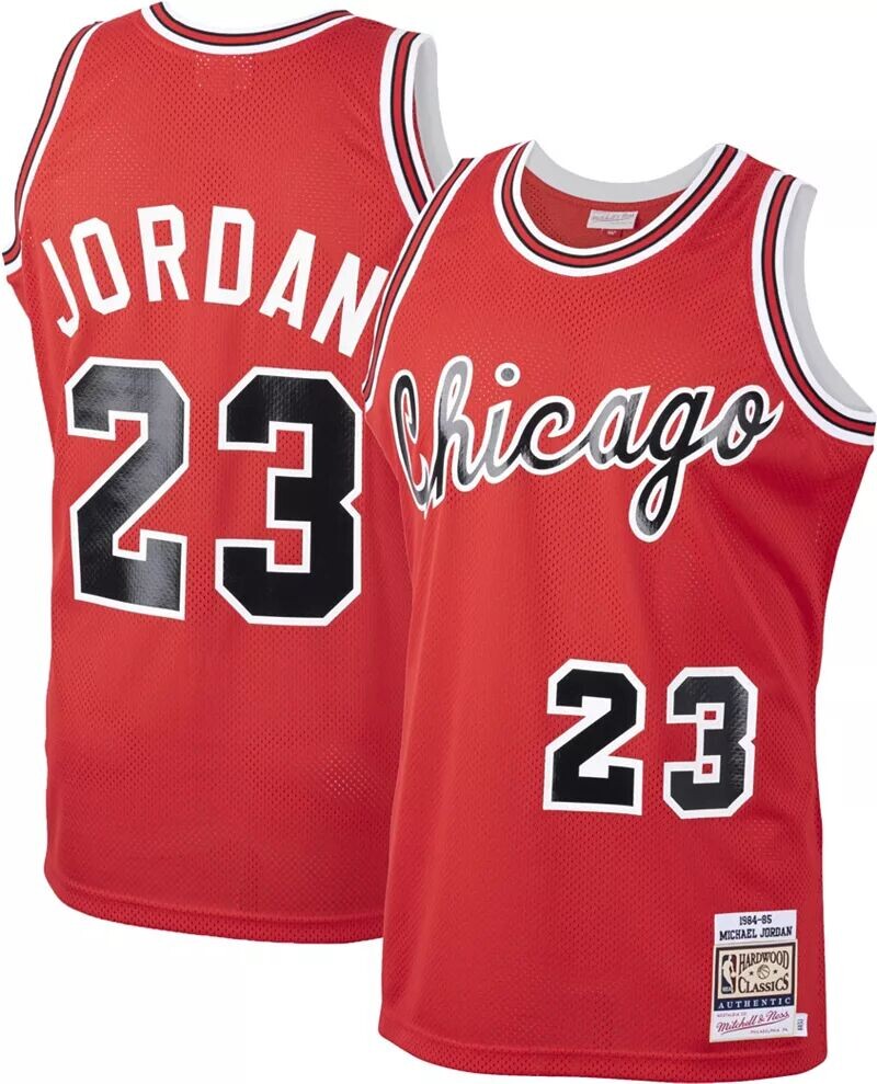 Мужская футболка Mitchell & Ness Chicago Bulls Michael Jordan № 23 1984-85 годов, красная.
Мужская футболка Mitchell & Ness Chicago Bulls Michael Jordan № 23 1984-85 годов, красная.
