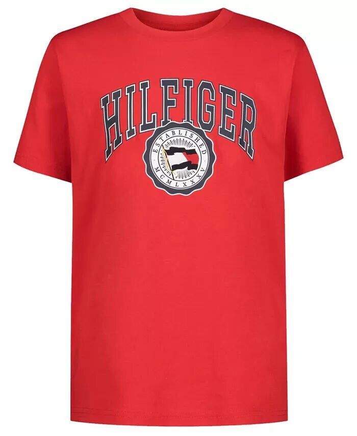 Футболка с короткими рукавами и флагом университета Big Boys Tommy Hilfiger, красный
Футболка с короткими рукавами и флагом университета Big Boys Tommy Hilfiger, красный