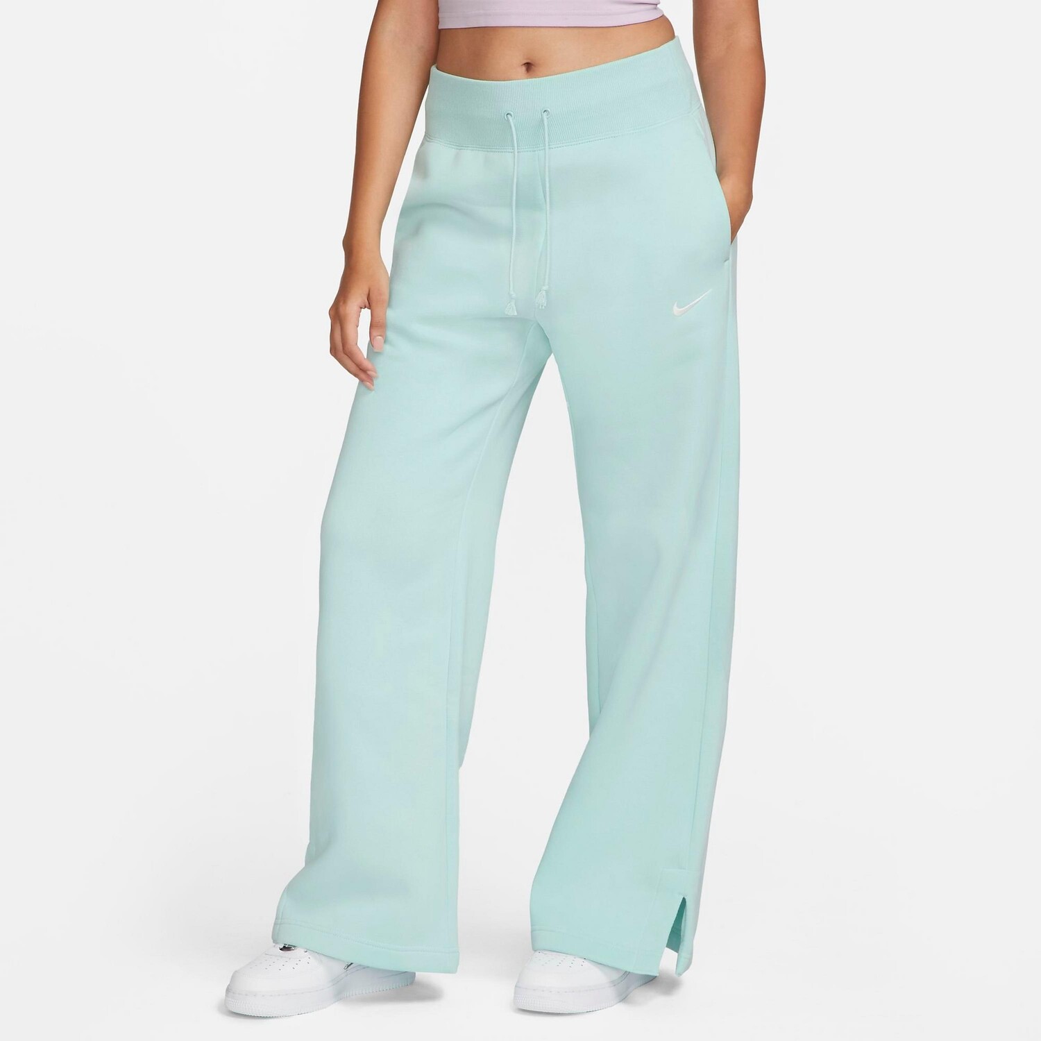 Женские флисовые спортивные штаны Nike Sportswear Phoenix с высокой талией и широкими штанинами, зеленый
Женские флисовые спортивные штаны Nike Sportswear Phoenix с высокой талией и широкими штанинами, зеленый