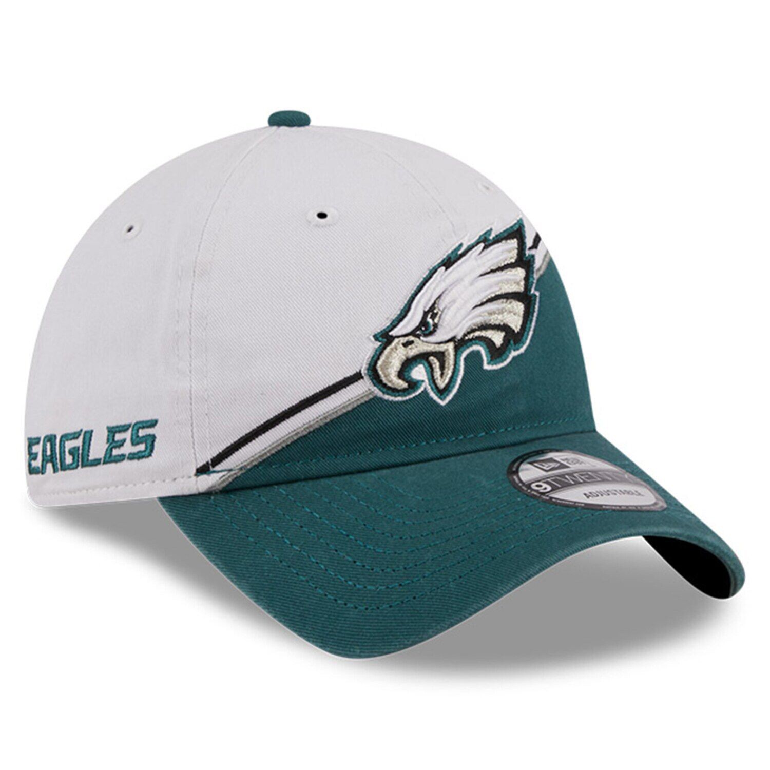 Мужская регулируемая кепка New Era White/Midnight Green Philadelphia Eagles 2023 Sideline 9TWENTY
Мужская регулируемая кепка New Era White/Midnight Green Philadelphia Eagles 2023 Sideline 9TWENTY