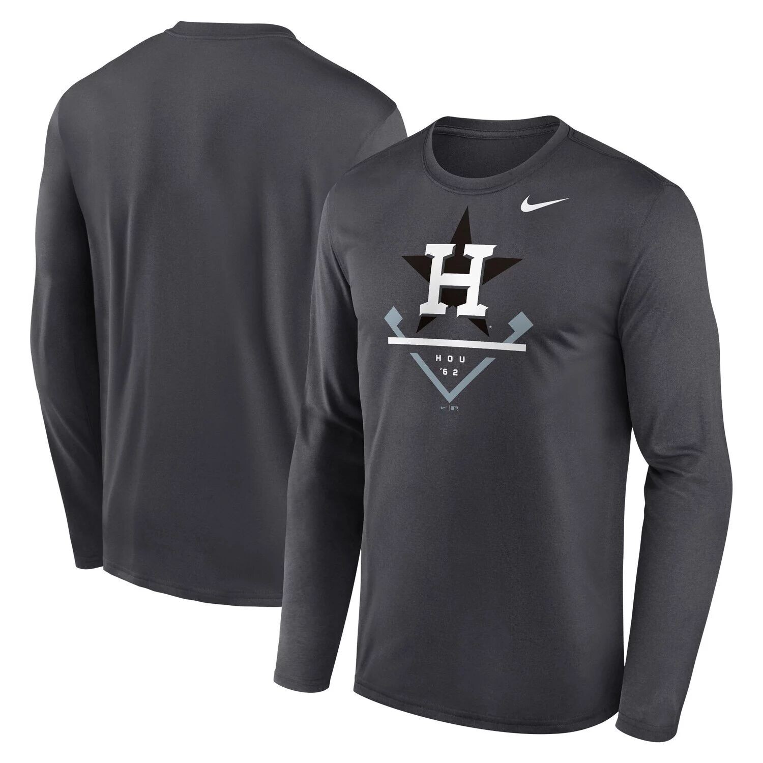 Мужская футболка антрацитового цвета с длинным рукавом Houston Astros Icon Legend Performance Nike
Мужская футболка антрацитового цвета с длинным рукавом Houston Astros Icon Legend Performance Nike