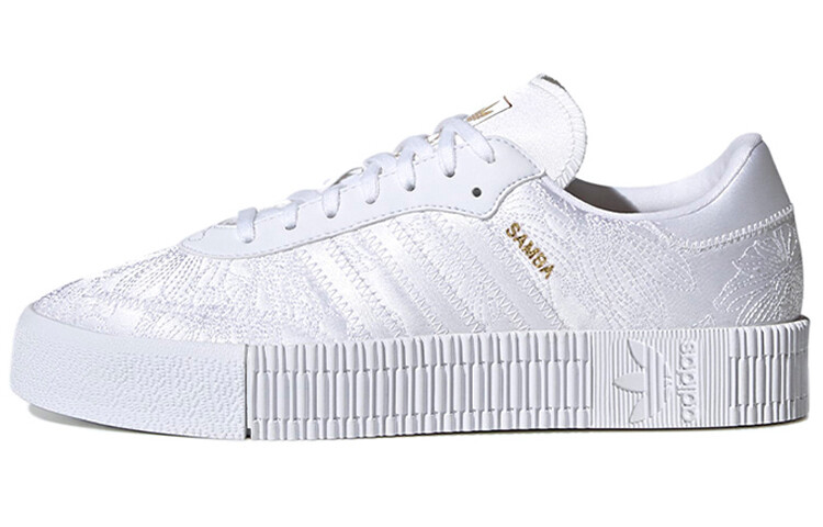 Adidas Originals Sambarose Женские туфли для скейтбординга Cloud White/Gold Metallic
Adidas Originals Sambarose Женские туфли для скейтбординга Cloud White/Gold Metallic