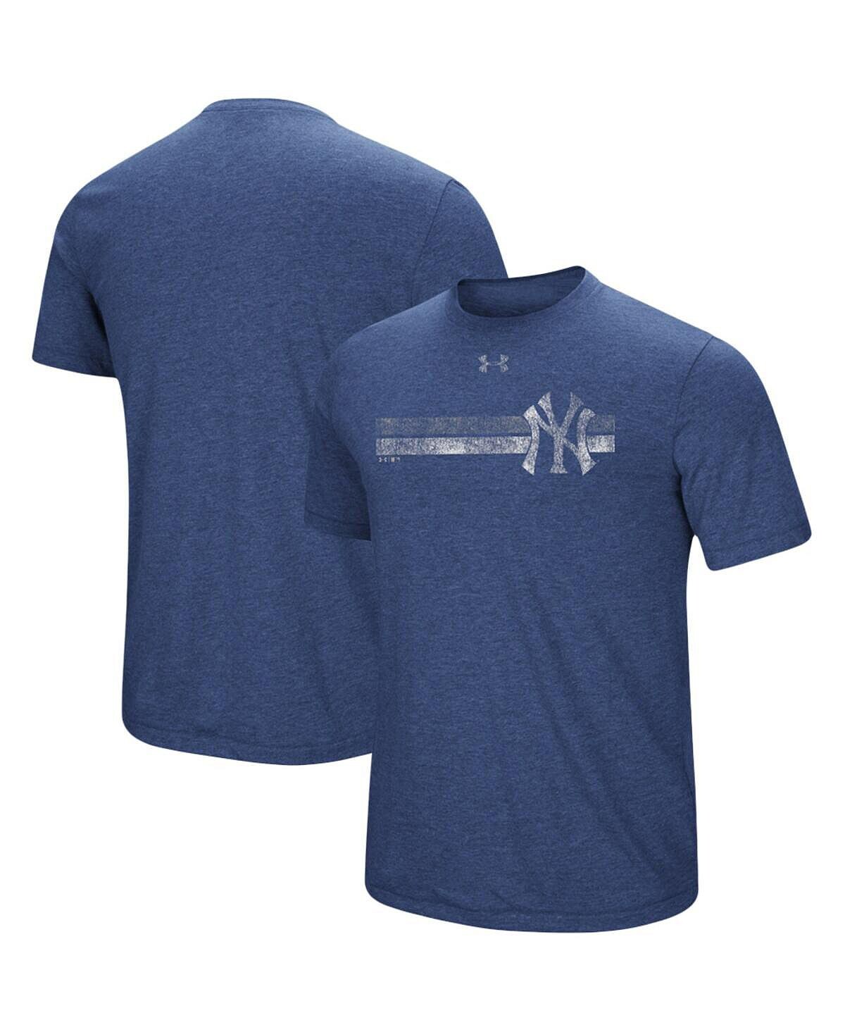 Мужская футболка hither navy new york yankees в полоску с логотипом tri-blend Under Armour, темно-синий
Мужская футболка hither navy new york yankees в полоску с логотипом tri-blend Under Armour, темно-синий
