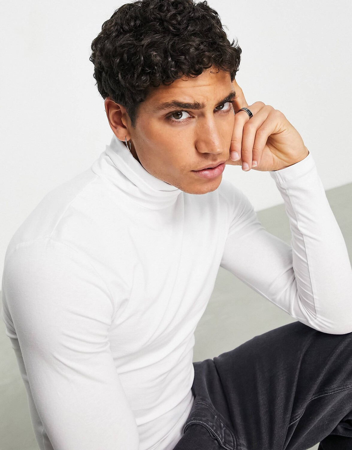 Белая футболка с длинными рукавами и высоким воротником из джерси ASOS DESIGN, Белый
Белая футболка с длинными рукавами и высоким воротником из джерси ASOS DESIGN, Белый