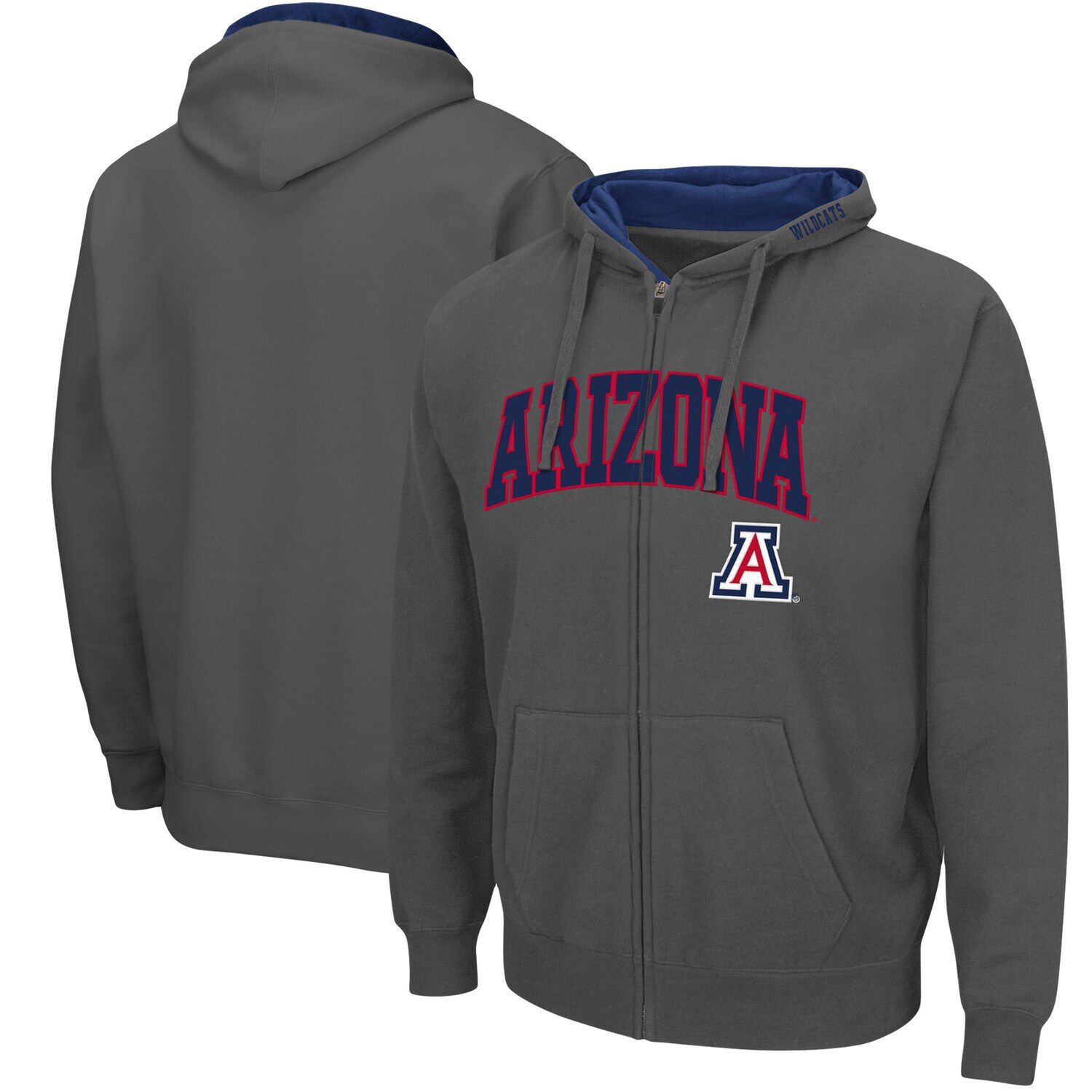 Мужская темно-серая толстовка с молнией во всю длину Arizona Wildcats Arch & Logo 3.0 Colosseum, Серый
Мужская темно-серая толстовка с молнией во всю длину Arizona Wildcats Arch & Logo 3.0 Colosseum, Серый