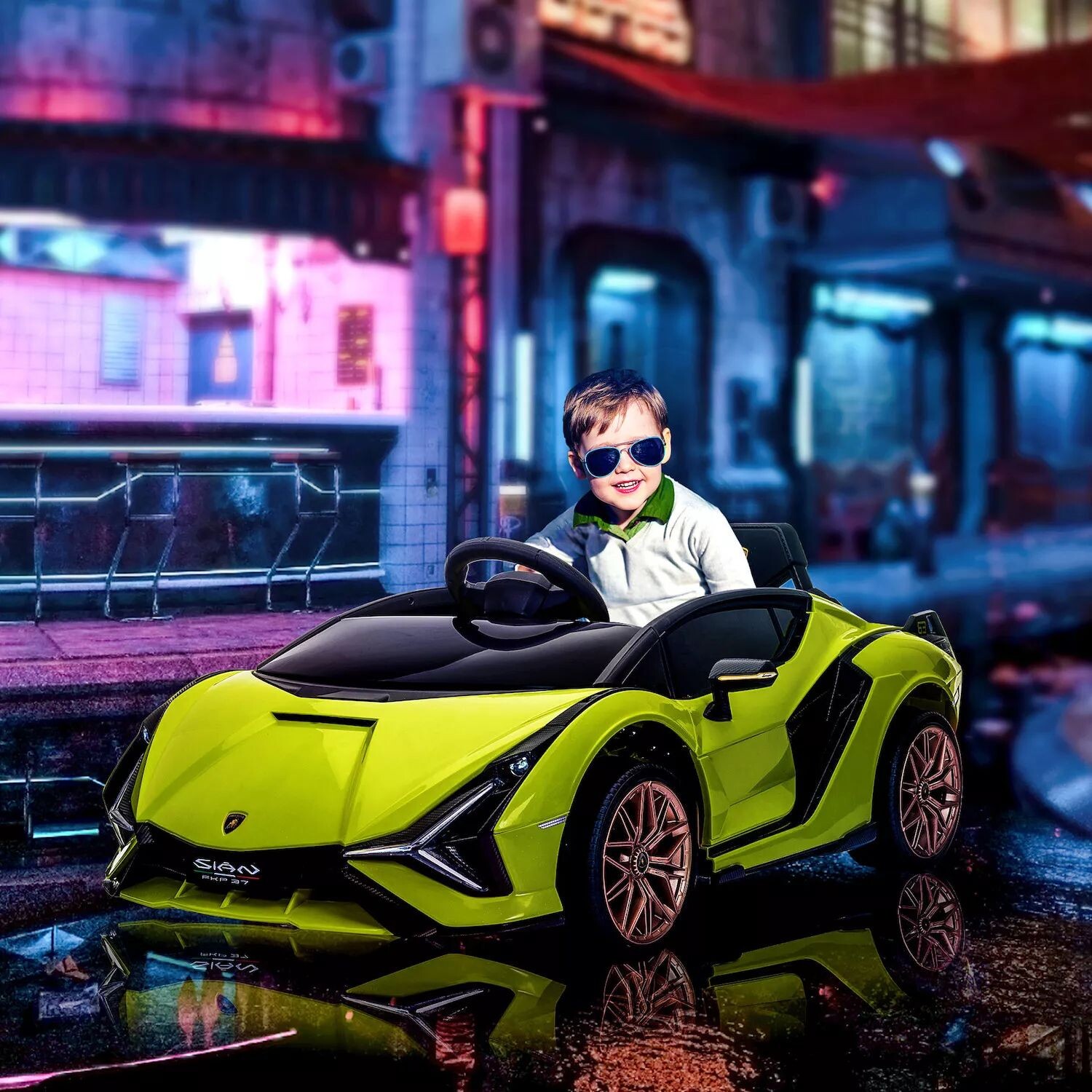 Aosom Lamborghini, лицензированный детский автомобиль для езды на автомобиле, 12 В, электрический спортивный автомобиль с питанием от аккумулятора, с дистанционным управлением, звуковой сигнал, музыка и фары для детей от 3 до 5 лет, зеленый Aosom, розовый
Aosom Lamborghini, лицензированный детский автомобиль для езды на автомобиле, 12 В, электрический спортивный автомобиль с питанием от аккумулятора, с дистанционным управлением, звуковой сигнал, музыка и фары для детей от 3 до 5 лет, зеленый Aosom, розовый