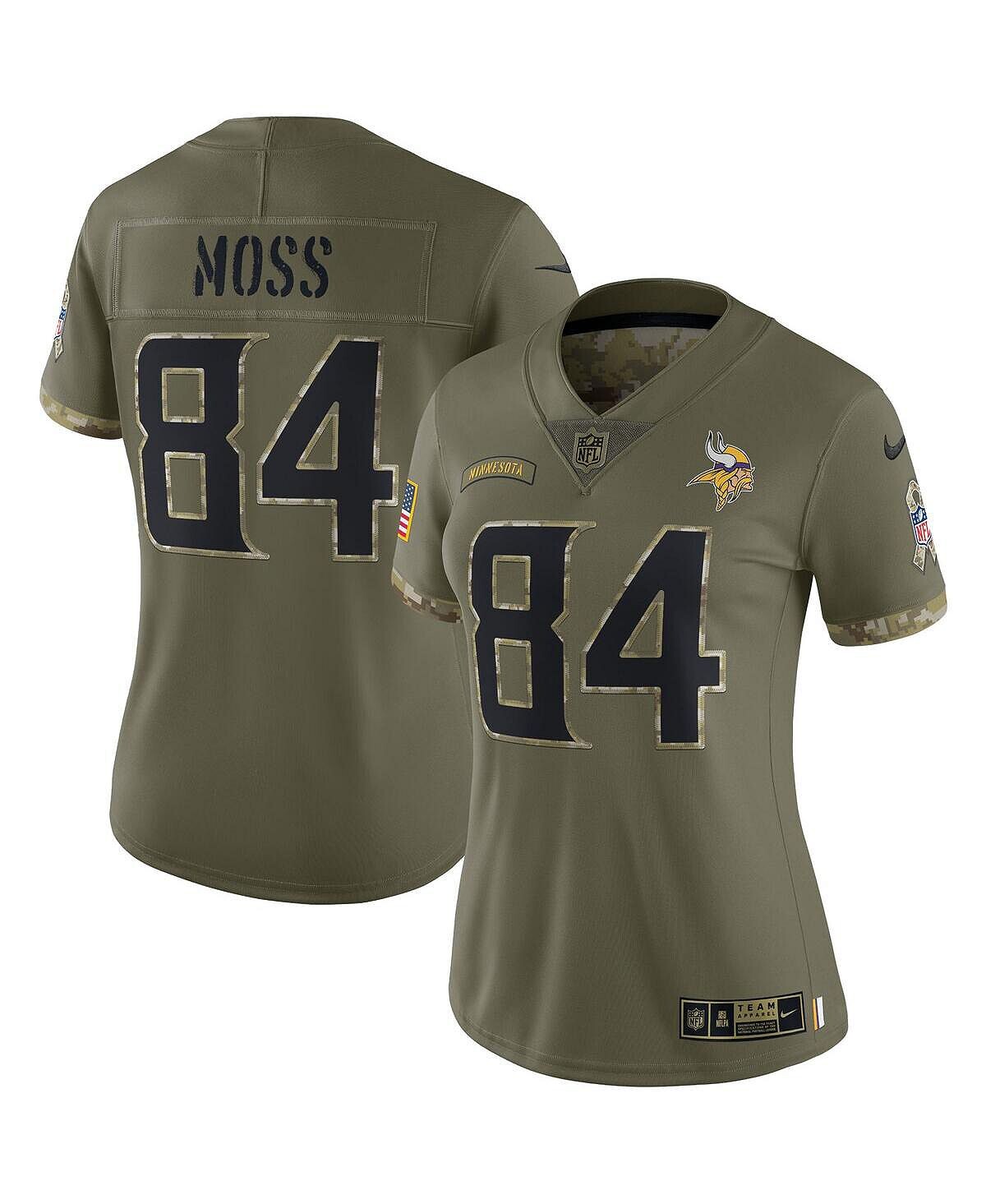 Женская футболка randy moss olive minnesota vikings 2022 salute to service renied player limited jersey Nike, Серый
Женская футболка randy moss olive minnesota vikings 2022 salute to service renied player limited jersey Nike, Серый