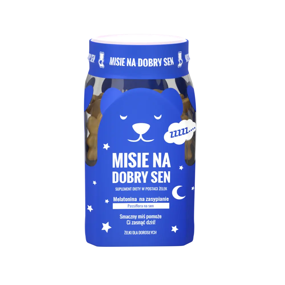 Noble Health Misie na dobry sen пищевая добавка в виде желе для взрослых с мелатонином, 60 шт./1 упак.
Noble Health Misie na dobry sen пищевая добавка в виде желе для взрослых с мелатонином, 60 шт./1 упак.
