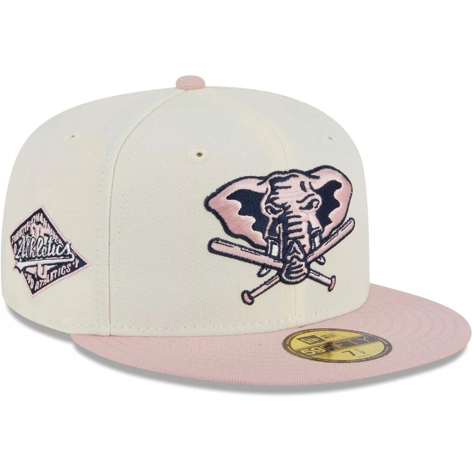 Мужская облегающая шляпа New Era белого/розового цвета Oakland Athletics Chrome Rogue 59FIFTY
Мужская облегающая шляпа New Era белого/розового цвета Oakland Athletics Chrome Rogue 59FIFTY