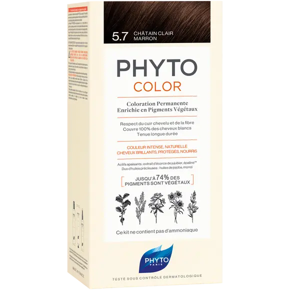 Phyto Phytocolor краска для волос 5.7 светло-каштановый коричневый, 1 упаковка
Phyto Phytocolor краска для волос 5.7 светло-каштановый коричневый, 1 упаковка