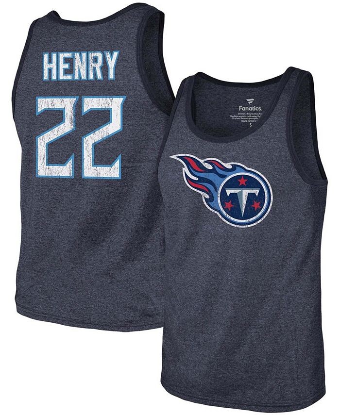 Мужская майка Derrick Генри Navy Tennessee Titans с названием и номером Tri-Blend Fanatics, синий
Мужская майка Derrick Генри Navy Tennessee Titans с названием и номером Tri-Blend Fanatics, синий