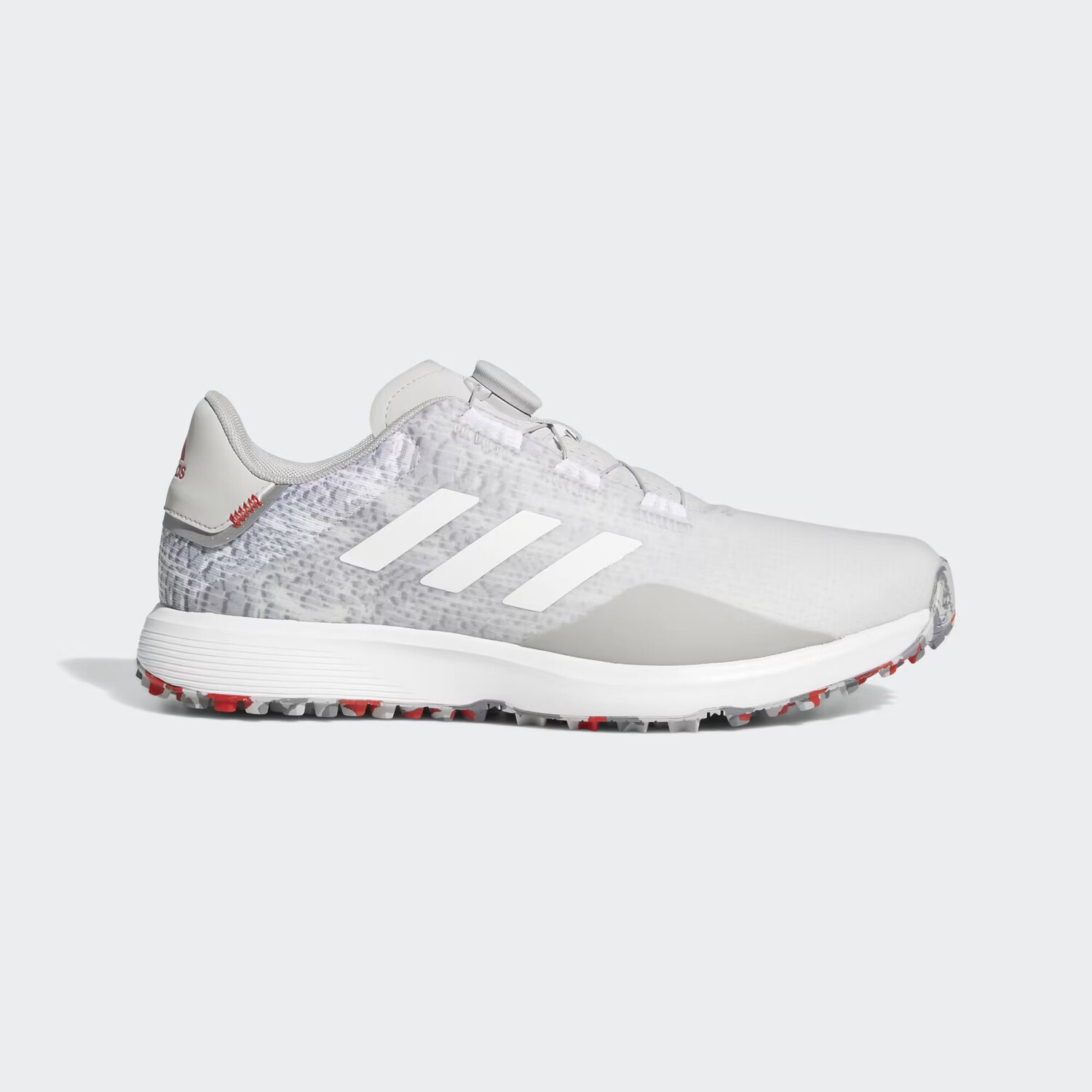 Кроссовки для гольфа без шипов S2G BOA Adidas, цвет Grey Two/Cloud White/Grey Three
Кроссовки для гольфа без шипов S2G BOA Adidas, цвет Grey Two/Cloud White/Grey Three