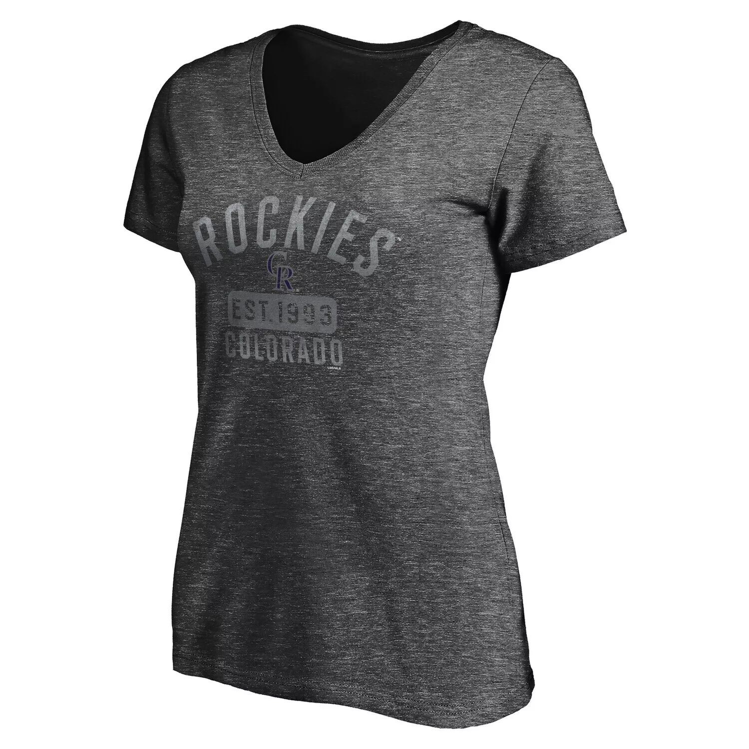 Женская футболка Fanatics с рисунком цвета древесного угля Colorado Rockies Old Time Favorite с v-образным вырезом Fanatics
Женская футболка Fanatics с рисунком цвета древесного угля Colorado Rockies Old Time Favorite с v-образным вырезом Fanatics