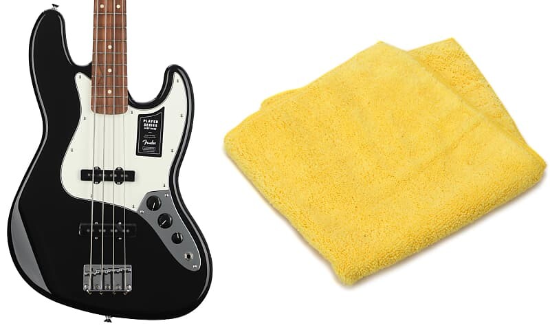 Fender Player Jazz Bass — черный, с накладкой на гриф Pau Ferro и двухсторонней сверхмягкой полировальной салфеткой из микрофибры Fender 0149903506=1 0990524000=1
Fender Player Jazz Bass — черный, с накладкой на гриф Pau Ferro и двухсторонней сверхмягкой полировальной салфеткой из микрофибры Fender 0149903506=1 0990524000=1