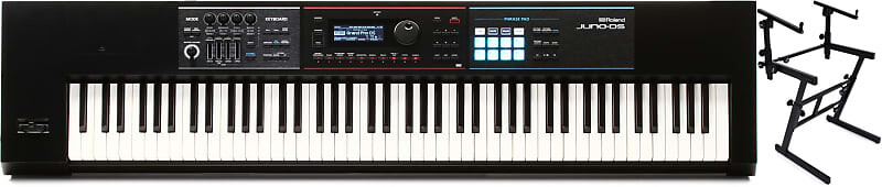 Roland JUNO-DS88 88-клавишный синтезатор в комплекте с сценической подставкой для клавиатуры KS7365-EJ Folding-Z со вторым ярусом Roland + On-Stage JUNO-DS88=1 KS7365EJ=1
Roland JUNO-DS88 88-клавишный синтезатор в комплекте с сценической подставкой для клавиатуры KS7365-EJ Folding-Z со вторым ярусом Roland + On-Stage JUNO-DS88=1 KS7365EJ=1
