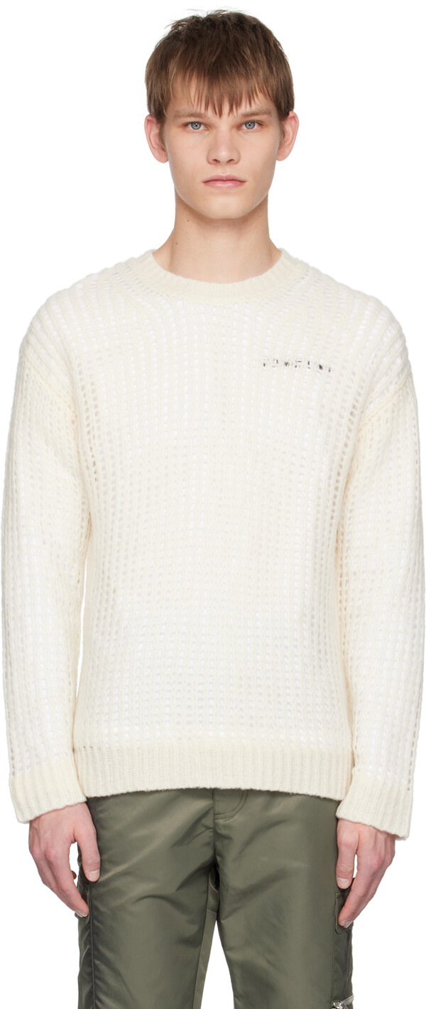 Многослойный свитер Off-White Helmut Lang, Белый, Многослойный свитер Off-White Helmut Lang
Многослойный свитер Off-White Helmut Lang, Белый, Многослойный свитер Off-White Helmut Lang