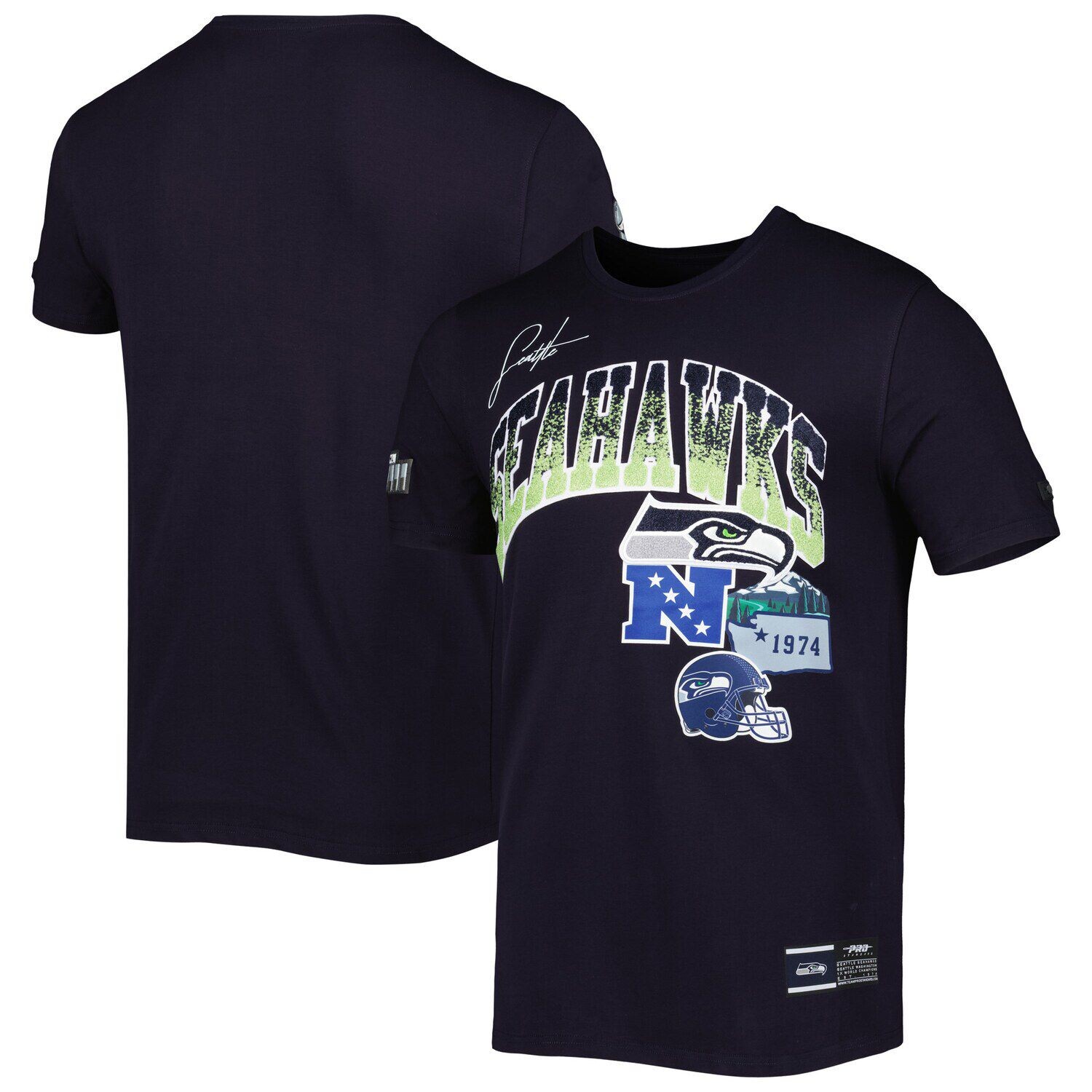 Мужская темно-синяя футболка Pro Standard College Seattle Seahawks Hometown Collection, Синий
Мужская темно-синяя футболка Pro Standard College Seattle Seahawks Hometown Collection, Синий