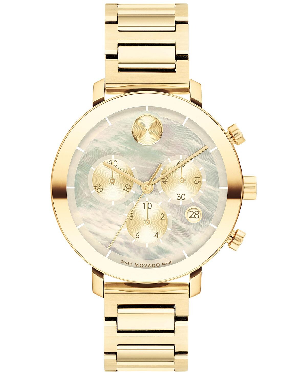 Мужские часы Bold Evolution Swiss Chronograph с золотистым браслетом из нержавеющей стали, 38 мм Movado
Мужские часы Bold Evolution Swiss Chronograph с золотистым браслетом из нержавеющей стали, 38 мм Movado