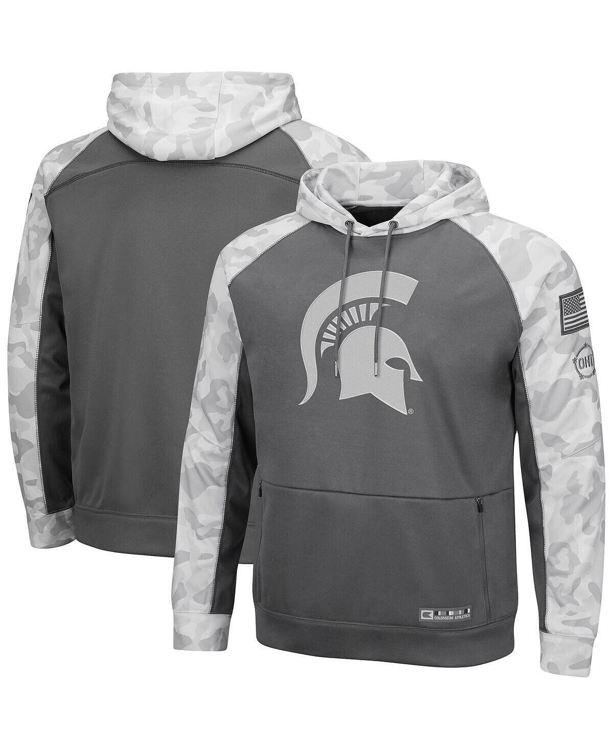 Мужская серая, арктический камуфляж michigan state spartans oht тональная толстовка с капюшоном реглан в стиле милитари Colosseum, мульти
Мужская серая, арктический камуфляж michigan state spartans oht тональная толстовка с капюшоном реглан в стиле милитари Colosseum, мульти