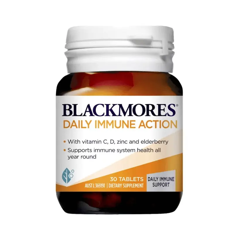 Пищевая добавка для поддержания иммунитета Daily Immune Action Blackmores, 30 таблеток
Пищевая добавка для поддержания иммунитета Daily Immune Action Blackmores, 30 таблеток