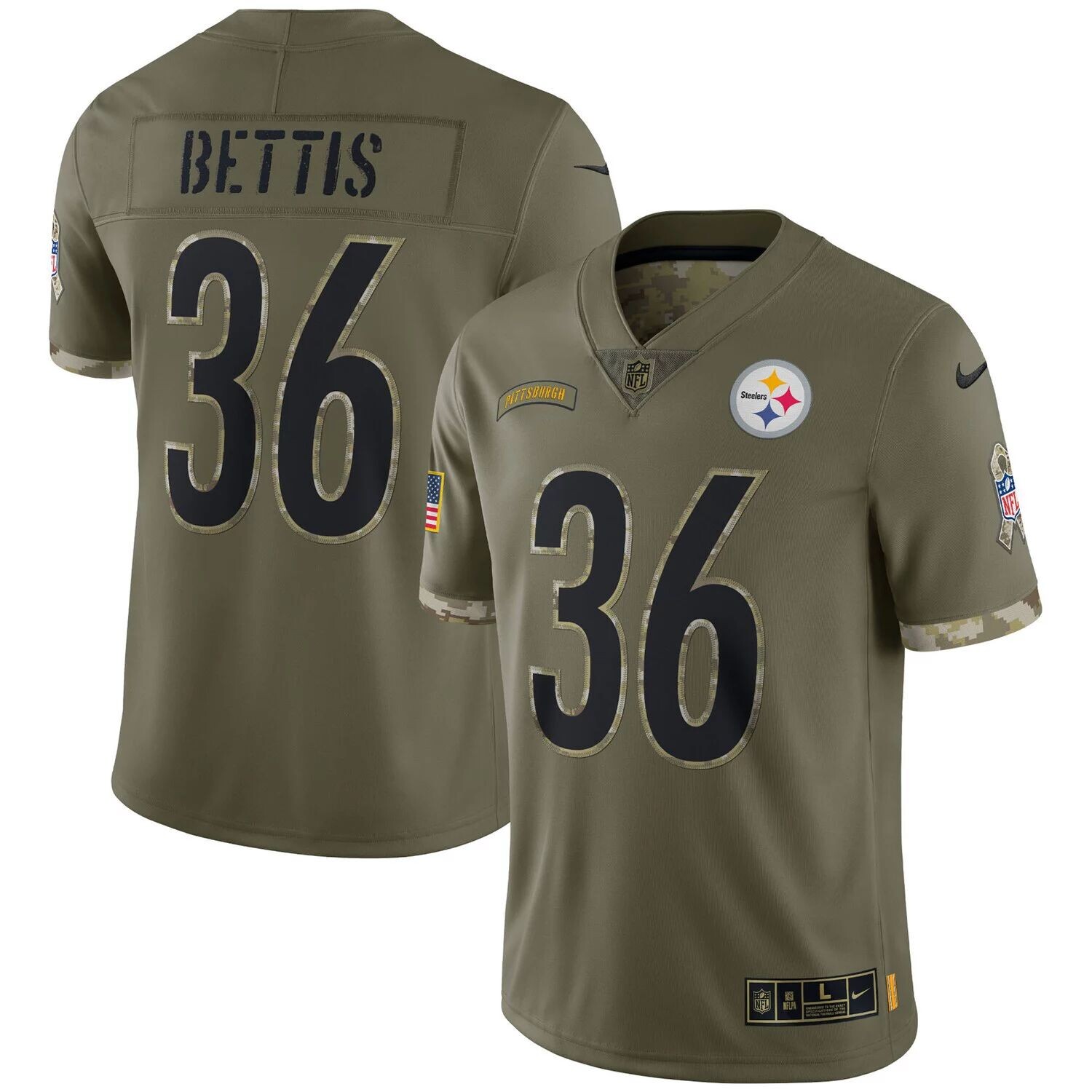Мужское джерси Nike Jerome Bettis Olive Pittsburgh Steelers 2022 Salute To Service Retired Player Limited
Мужское джерси Nike Jerome Bettis Olive Pittsburgh Steelers 2022 Salute To Service Retired Player Limited