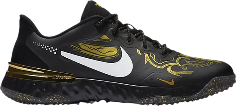 Кроссовки Nike Alpha Huarache Elite 3 Turf Premium 'Black Metallic Vivid Gold', черный
Кроссовки Nike Alpha Huarache Elite 3 Turf Premium 'Black Metallic Vivid Gold', черный