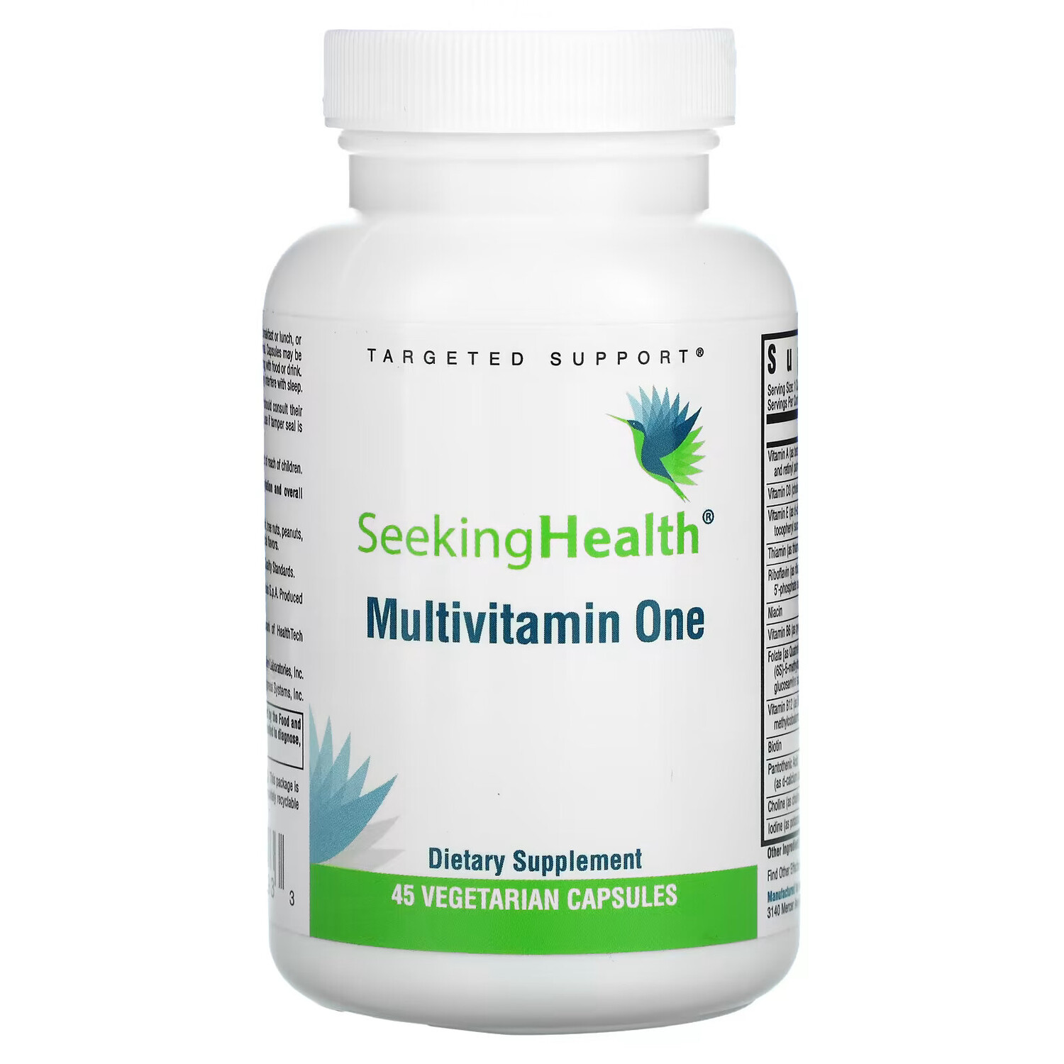Seeking Health, Optimal Multivitamin Methyl One, с L-5-МТГФ и метилом B12, 45 вегетарианских капсул
Seeking Health, Optimal Multivitamin Methyl One, с L-5-МТГФ и метилом B12, 45 вегетарианских капсул