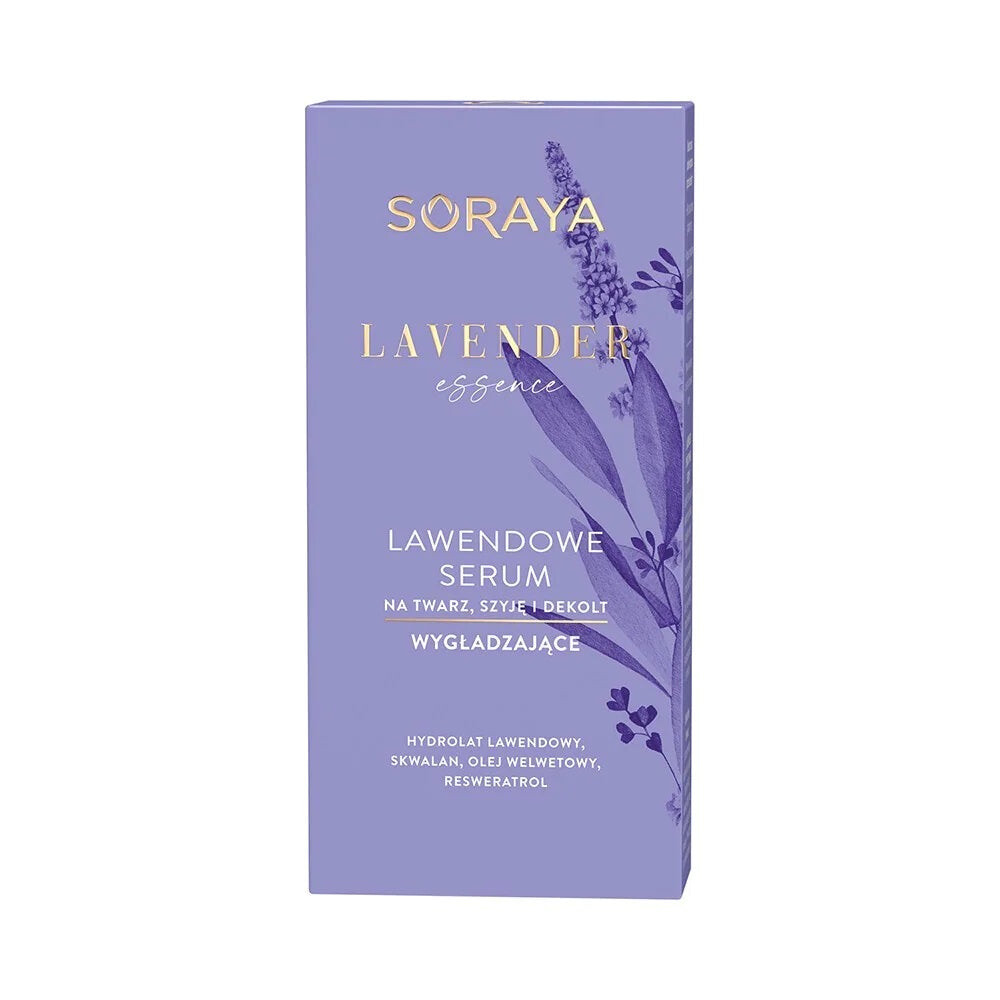 Soraya Lavender Essence Лавандовая разглаживающая сыворотка для лица, шеи и зоны декольте 30мл
Soraya Lavender Essence Лавандовая разглаживающая сыворотка для лица, шеи и зоны декольте 30мл
