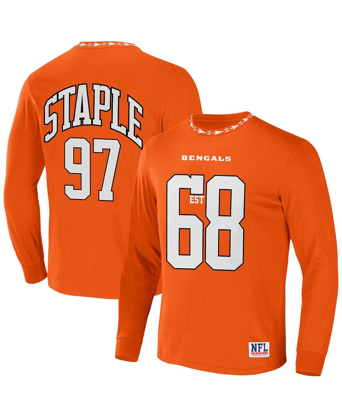 Мужская футболка nfl x staple orange cincinnati bengals core с длинным рукавом в стиле джерси NFL Properties
Мужская футболка nfl x staple orange cincinnati bengals core с длинным рукавом в стиле джерси NFL Properties